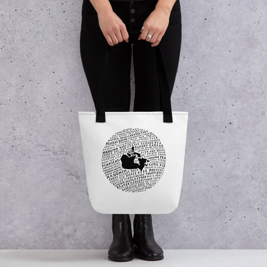 Canada Food Map - Sturdy Tote Bag