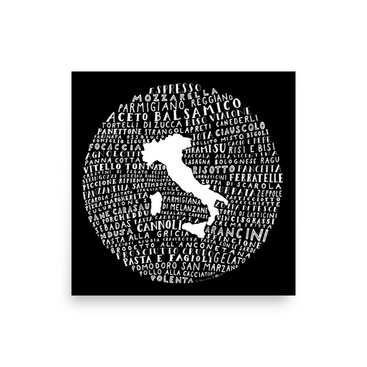 Food Map of Japan - Men's Black Crew Neck T-Shirt