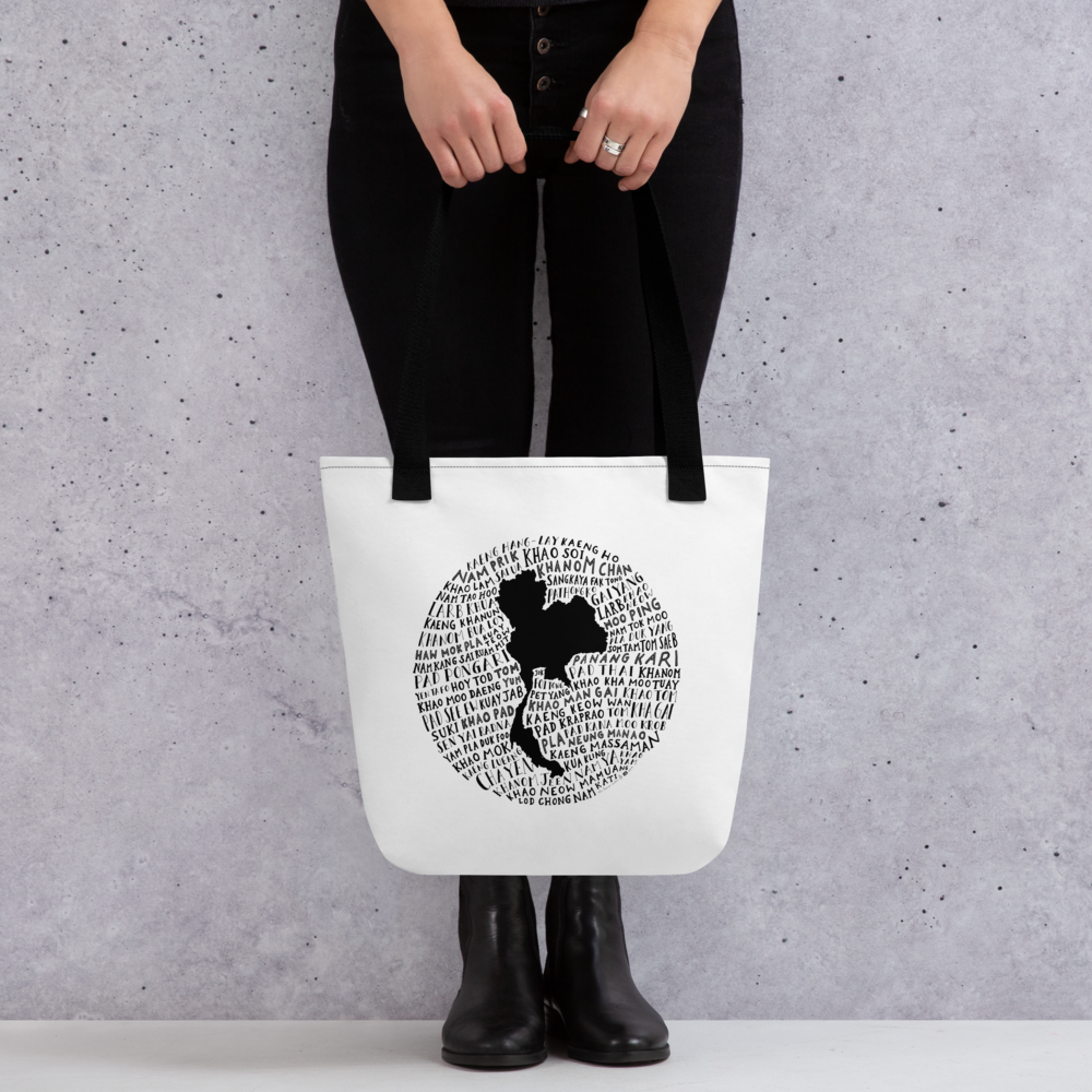 Thailand Food Map - Sturdy Tote Bag